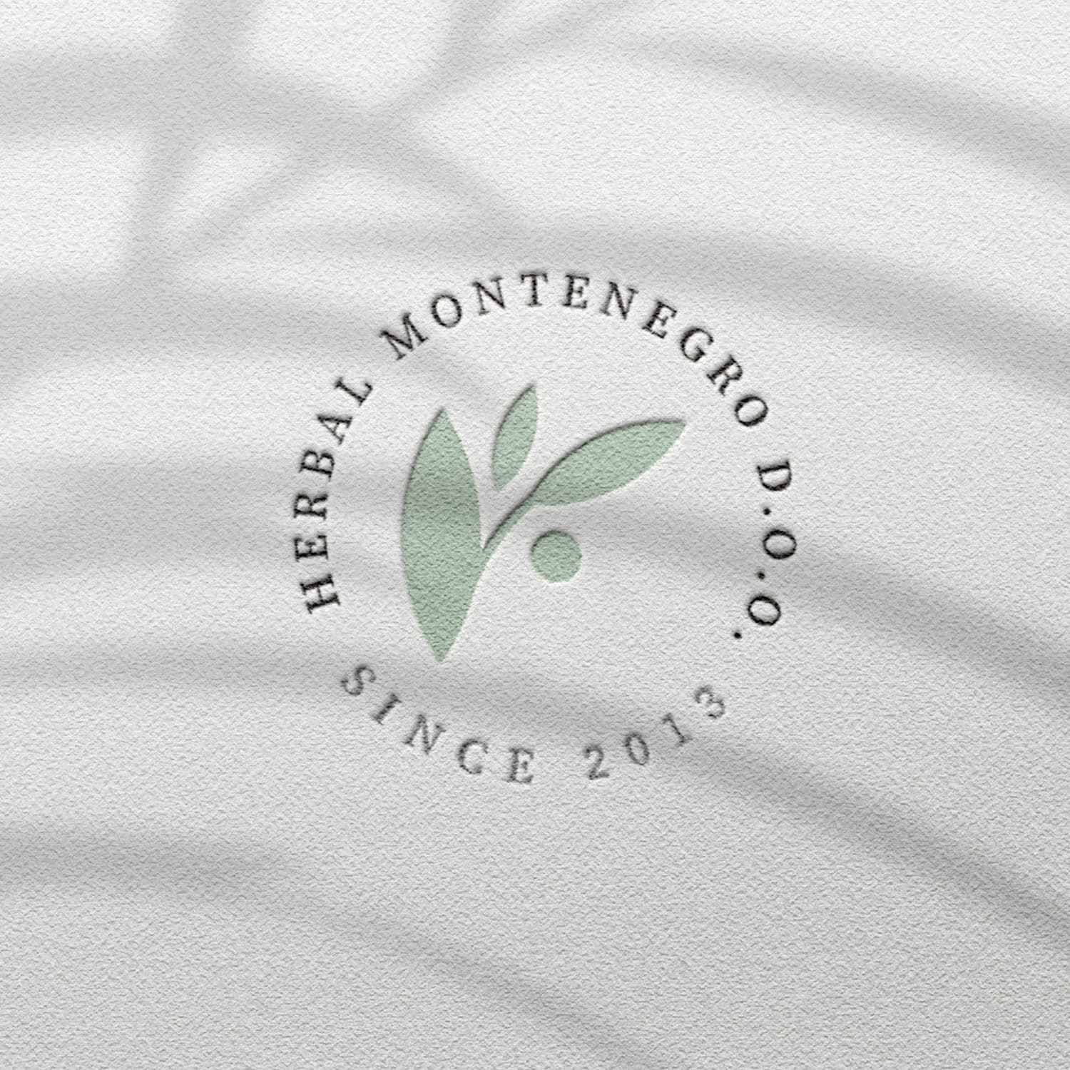 Herbal Montenegro logo on paper
